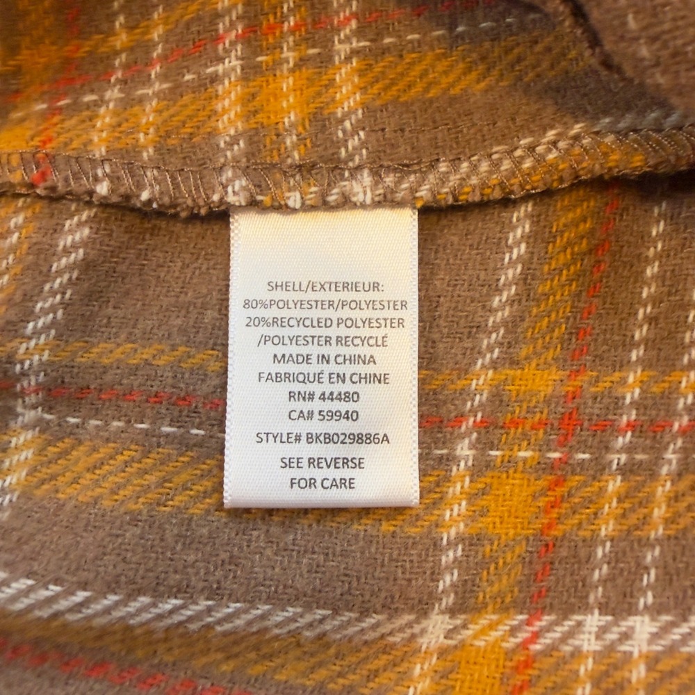 Tinseltown Brown Plaid Mini Skirt EUC Slit Womens M Preppy Retro 90s VTG Style - Picture 7 of 9